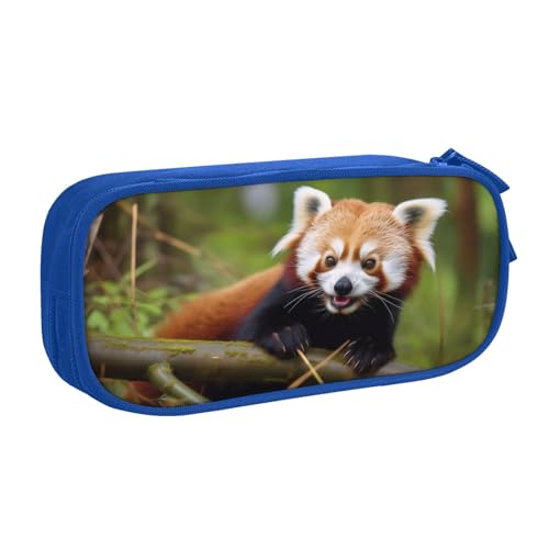 ZHONGSK Große Kapazität Federmäppchen Stifttasche Schreibwarenbeutel Stifteetui mit Fächern Reißverschluss, Niedliche Federtasche | Kleiner roter Panda | Stifteetui Organizer für Jungen Mädchen und von ZHONGSK