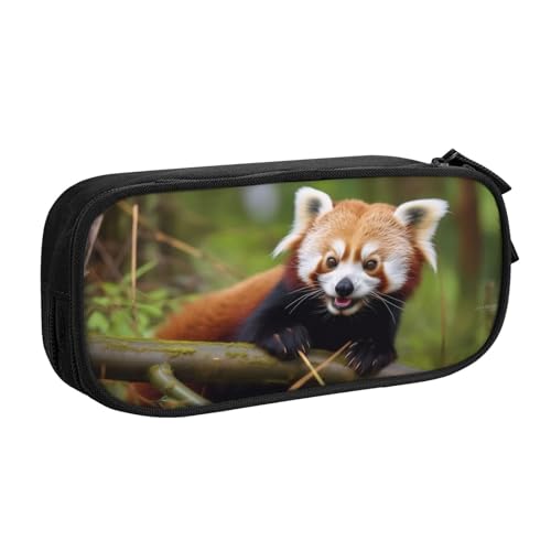 ZHONGSK Große Kapazität Federmäppchen Stifttasche Schreibwarenbeutel Stifteetui mit Fächern Reißverschluss, Niedliche Federtasche | Kleiner roter Panda | Stifteetui Organizer für Jungen Mädchen und von ZHONGSK