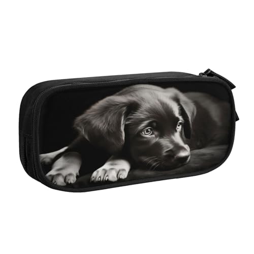 ZHONGSK Große Kapazität Federmäppchen Stifttasche Schreibwarenbeutel Stifteetui mit Fächern Reißverschluss, Niedliche Federtasche | Welpen Hund | Stifteetui Organizer für Jungen Mädchen und von ZHONGSK