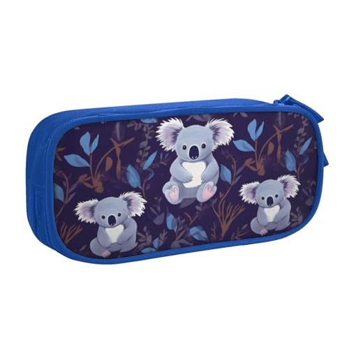 ZHONGSK Große Kapazität Federmäppchen Stifttasche Schreibwarenbeutel Stifteetui mit Fächern Reißverschluss Niedlich Federmäppchen | Lovely Koala | Stifteetui Organizer für Jungen Mädchen und von ZHONGSK