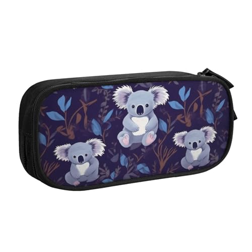 ZHONGSK Große Kapazität Federmäppchen Stifttasche Schreibwarenbeutel Stifteetui mit Fächern Reißverschluss Niedlich Federmäppchen | Lovely Koala | Stifteetui Organizer für Jungen Mädchen und von ZHONGSK