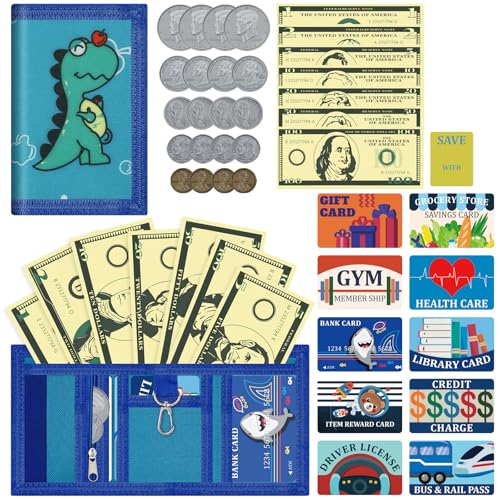 ZHONYEE Kinder-Geldbörsen für Jungen und Mädchen, dreifach gefaltet, RFID-Geldbörsen mit Reißverschluss, Münz- und Hakentasche, großes Speicher, mehrere Kartenfächer, sicheres Haus für Papiergeld und von ZHONYEE
