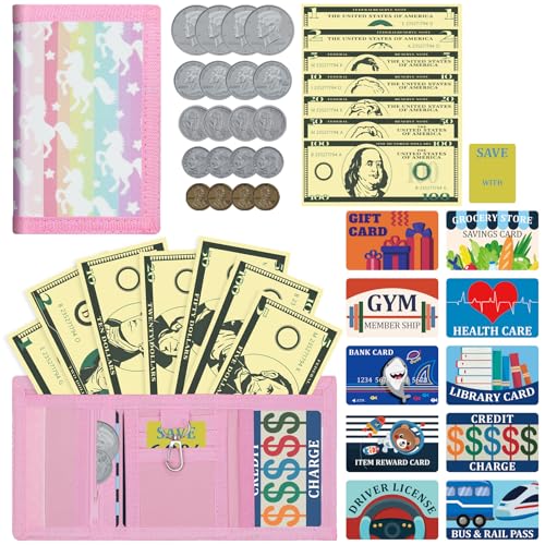 ZHONYEE Kinder-Geldbörsen für Jungen und Mädchen, dreifach gefaltet, RFID-Geldbörsen mit Reißverschluss, Münz- und Hakentasche, großes Speicher, mehrere Kartenfächer, sicheres Haus für Papiergeld und von ZHONYEE