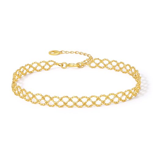 18k 750 Festes Goldverbindungs Armband für Frauen echt reines Goldschmuck Zerres Maschenkette Armband mit Geschenkbox für Mädchen Teen Freundin Paare Mutter ZHOU LIU FU 18k 750 Festes Goldverbindungs Armband für Frauen echt reines Goldschmuck Zerres Maschenkette Armband mit Geschenkbox für Mädchen Teen Freundin Paare Mutter ZHOU LIU FU von ZHOU LIU FU