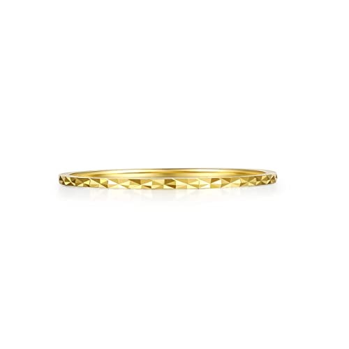 18K 750 Gold Einfach Ring 50-61 (50(15.9)) von ZHOU LIU FU