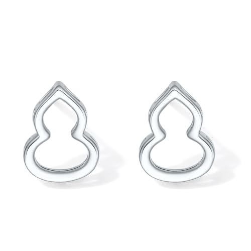 ZHOU LIU FU PT950 Platin Kürbis Ohrringe Zarte Glücksbringer Ohrstecker Hohles Design Hypoallergen für Damen Mutter Und Tochter Geburtstag Jahrestag B0914323 von ZHOU LIU FU