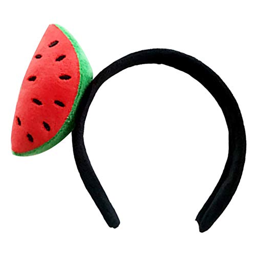 Zhouba Haar-Ornament süße Mädchen Wassermelone Erdbeere Plüsch Stirnband Haarband Haarreifen Zubehör von ZHOUBAA