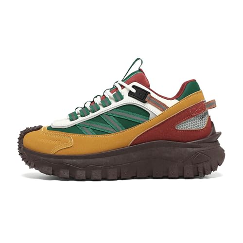 ZHOUPULP Herren Sneaker Freizeitschuhe mit Atmungsaktivem Mesh & Retro Design Leichte Freizeitschuhe 001 Grün EU 39 von ZHOUPULP