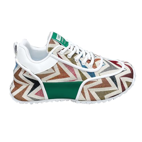 ZHOUPULP Herren Sneaker mit Stickerei Leichte Freizeitschuhe, Atmungsaktiv & rutschfest Alle Jahreszeiten 002 Grün EU 46 ZHOUPULP Herren Sneaker mit Stickerei Leichte Freizeitschuhe, Atmungsaktiv & rutschfest Alle Jahreszeiten 002 Grün EU 46 von ZHOUPULP