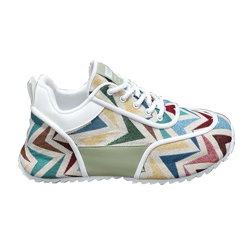ZHOUPULP Herren Sneaker mit Stickerei Leichte Freizeitschuhe, Atmungsaktiv & rutschfest Alle Jahreszeiten 002 Khaki EU 47 ZHOUPULP Herren Sneaker mit Stickerei Leichte Freizeitschuhe, Atmungsaktiv & rutschfest Alle Jahreszeiten 002 Khaki EU 47 von ZHOUPULP