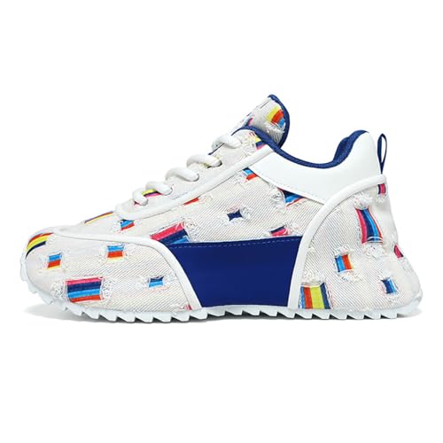 ZHOUPULP Herren Sneaker mit Stickerei Leichte Freizeitschuhe, Atmungsaktiv & rutschfest Alle Jahreszeiten 003 Blau EU 46 ZHOUPULP Herren Sneaker mit Stickerei Leichte Freizeitschuhe, Atmungsaktiv & rutschfest Alle Jahreszeiten 003 Blau EU 46 von ZHOUPULP