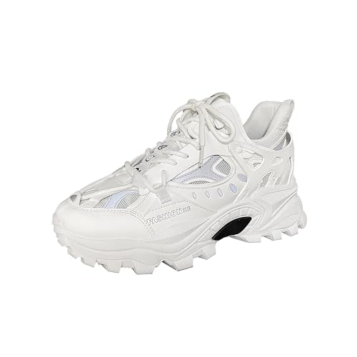 ZHOUPULP Herren Sportschuhe Mode Chunky Turnschuhe Casual Atmungsaktive Schuhe zur Erhöhung der Höhe 07 Weiß EU 45 ZHOUPULP Herren Sportschuhe Mode Chunky Turnschuhe Casual Atmungsaktive Schuhe zur Erhöhung der Höhe 07 Weiß EU 45 von ZHOUPULP