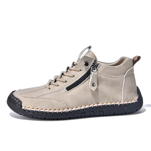 ZHOUPULP Herren rutschfeste Leder-Loafer Leichte atmungsaktive Slip-On-Anzugschuhe für Spaziergänge, Büro und Reisen Beige EU 40 ZHOUPULP Herren rutschfeste Leder-Loafer Leichte atmungsaktive Slip-On-Anzugschuhe für Spaziergänge, Büro und Reisen Beige EU 40 von ZHOUPULP