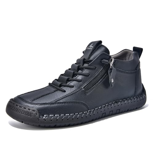 ZHOUPULP Herren rutschfeste Leder-Loafer Leichte atmungsaktive Slip-On-Anzugschuhe für Spaziergänge, Büro und Reisen Schwarz EU 41 ZHOUPULP Herren rutschfeste Leder-Loafer Leichte atmungsaktive Slip-On-Anzugschuhe für Spaziergänge, Büro und Reisen Schwarz EU 41 von ZHOUPULP