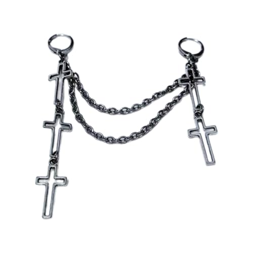 ZHOUSUFEN Elegante Clip-On-Ohrringe, einfache Damen-Ohrtropfen, modische Quasten, Anhänger, Ohrring, stilvolle Party-Ohrverzierung von ZHOUSUFEN