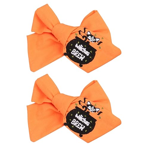 ZHOUSUFEN Haarspangen-Set mit Schleife, für Babys, Mädchen, Halloween-Thema, festliches Haar-Accessoire für Kleinkinder von ZHOUSUFEN