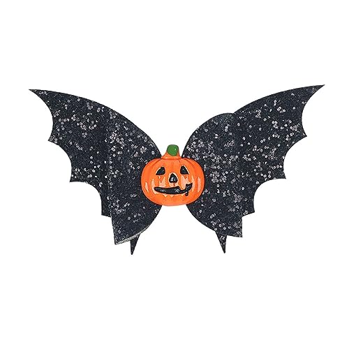 ZHOUSUFEN Halloween-Haarschleife, Haarnadeln, Halloween-Haarschleifen, Fledermaus-Muster, Boutique-Clip, Halloween-Haarspange, Zubehör für Mädchen von ZHOUSUFEN