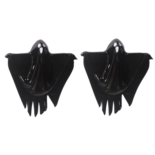 ZHOUSUFEN Halloween-Party-Dekoration, Ohrringe, einzigartige Ohrornamente, schwarz/weiß, Ohrring, Schmuck für Frauen und Mädchen von ZHOUSUFEN
