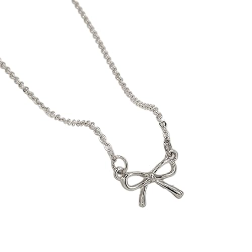 ZHOUSUFEN Hip Hop Schleife Schlüsselbein Kette Halskette Bowknot Form Halskette Verstellbare Schlüsselbeinkette Dekoration für den täglichen Gebrauch ZHOUSUFEN Hip Hop Schleife Schlüsselbein Kette Halskette Bowknot Form Halskette Verstellbare Schlüsselbeinkette Dekoration für den täglichen Gebrauch von ZHOUSUFEN