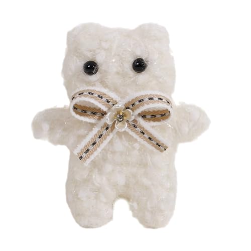 ZHOUSUFEN Niedliche Cartoon-Bär-Brosche Zubehör für Kinderkleidung und Taschen, entzückendes Accessoire für Taschen, Kleidung und Socken, 8.5cm*7.1cm, Plüsch von ZHOUSUFEN