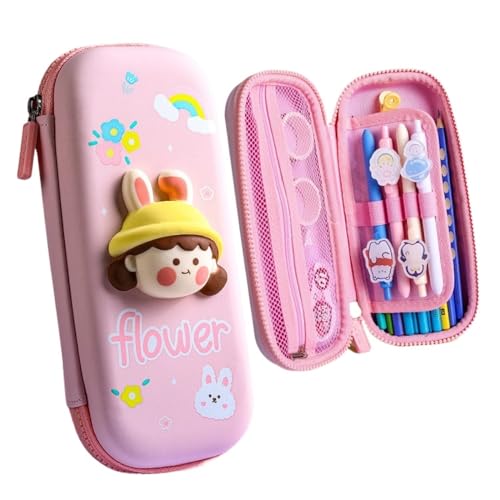 ZHOUXYFDC Etui Schule 3D-Dekompressions-Federmäppchen Cartoon Federmäppchen niedlich Bleistiftbox Schule Schreibwaren Box Student Federtasche Kinder Schulbedarf(Small Style A2) von ZHOUXYFDC