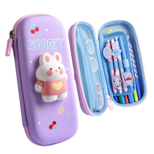 ZHOUXYFDC Etui Schule 3D-Dekompressions-Federmäppchen Cartoon Federmäppchen niedlich Bleistiftbox Schule Schreibwaren Box Student Federtasche Kinder Schulbedarf(Small Style A3) von ZHOUXYFDC