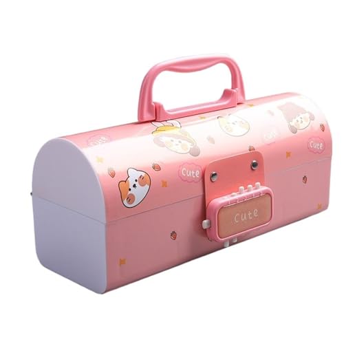 ZHOUXYFDC Etui Schule Tragbares kreatives Federmäppchen Multifunktions mit Passwortsperre Federmäppchen mit großer Kapazität for Jungen und Mädchen(C4) von ZHOUXYFDC