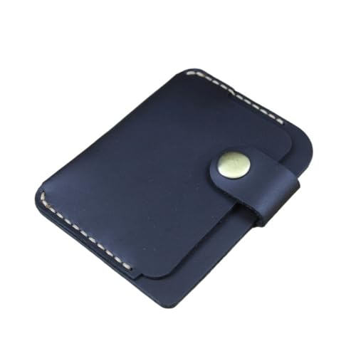 ZHOUXYFDC Kartenetui Handgemachte Kartenhülle Herren Kreditkartenetui Damen Ausweishülle Namenskartenetui Rindsleder Visitenkartenetui(Style 3 Black) von ZHOUXYFDC