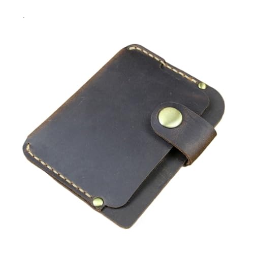 ZHOUXYFDC Kartenetui Handgemachte Kartenhülle Herren Kreditkartenetui Damen Ausweishülle Namenskartenetui Rindsleder Visitenkartenetui(Style 3 Brown) von ZHOUXYFDC