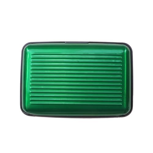 ZHOUXYFDC Kartenetui ID-Kartenetui Business-Kreditkartenhalter Aluminium-Metall Wasserdichter Bankkartenschutzhalter Fall Männer Frauen Geldbörsen(Green) von ZHOUXYFDC