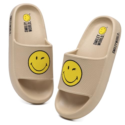 ZHPTO SmileyWorld Badeschuhe für Damen Herren Slippers Original Hausschuhe rutschfest Atmungsaktive Badelatschen Sommer Schlappen Indoor/Outdoor Khaki ZHPTO SmileyWorld Badeschuhe für Damen Herren Slippers Original Hausschuhe rutschfest Atmungsaktive Badelatschen Sommer Schlappen Indoor/Outdoor Khaki von ZHPTO