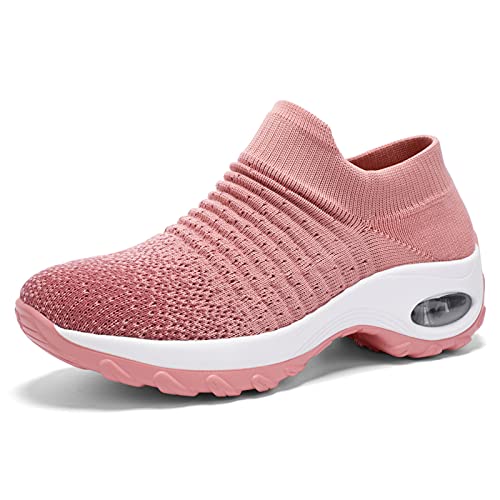 ZHR Damen-Wanderschuhe zum Reinschlüpfen, Freizeit-Sneaker, Pink gemischt, 38.5 EU von ZHR