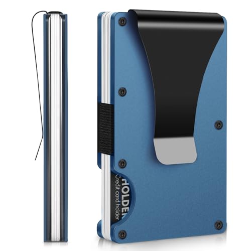 ZHUDOU Geldbörse für Herren, Marineblau, Minimalistisch ZHUDOU Geldbörse für Herren, Marineblau, Minimalistisch von ZHUDOU