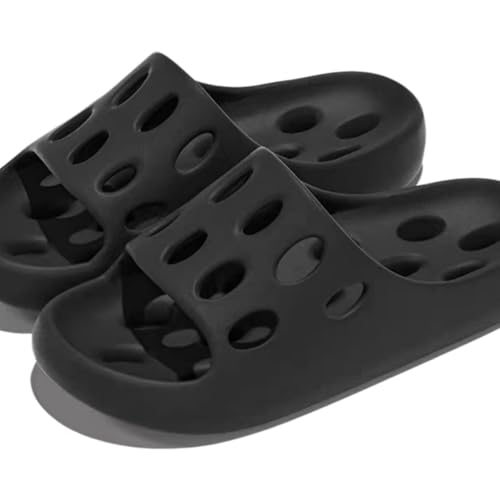 ZHULNJHY Hausschuhe für Damen und Herren: rutschfeste Indoor-Slides mit Fußgewölbeunterstützung, plus einer wolkenähnlichen, weichen, atmungsaktiven Sohle für alle Jahreszeiten, Schwarz , 44 EU ZHULNJHY Hausschuhe für Damen und Herren: rutschfeste Indoor-Slides mit Fußgewölbeunterstützung, plus einer wolkenähnlichen, weichen, atmungsaktiven Sohle für alle Jahreszeiten, Schwarz , 44 EU von ZHULNJHY