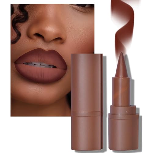 ZHUMCCY 2-in-1 Lipliner & Lippenstift, Matte Creme Lipgloss, Geschmeidig, Langlebig, Wasserfest, Für Mädchen von ZHUMCCY