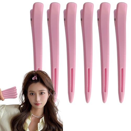 Entenschnabel Haarspangen, 6er Satz Haarstyling Clips Tragbare Farbe Rutschfeste Styling Clips Volumen Clips Haare Für Langes Und Kurzes Haar Für Mädchen von ZHUMCCY