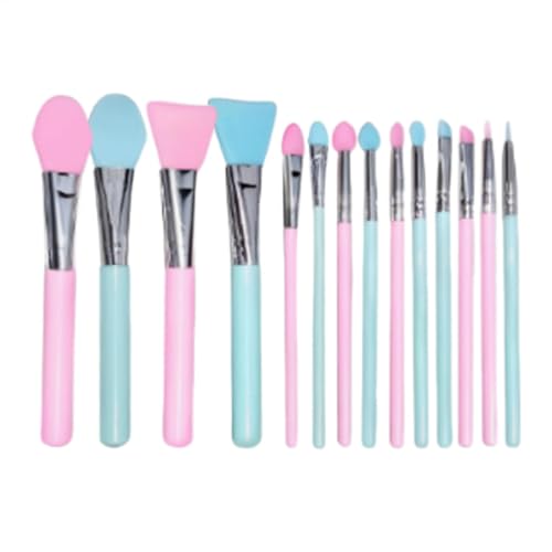 Silikon Make Up Pinsels, 14X Silikon Gesichtsmaske Pinsel Lippenbürste Kosmetische Applikator Für Gesichtsmasken, Cremes, Lidschatten, Lippenmasken von ZHUMCCY