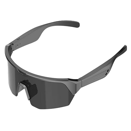 ZHUMCCY Audiobrille, Intelligente Kabellose Kopfhörer-Sonnenbrille Mit Sprachsteuerung, Sprachgesteuerte Wireless UV-Schutz-Brille Für Fitness Arbeit Musik Sicherheit Reisen Outdoor Mode von ZHUMCCY
