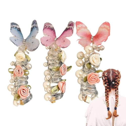 ZHUMCCY Haargummis Für Mädchen,Schonende Spiral Haargummis - Weiche Dehnbare Haarzubehör Für Pferdeschwanz Styling Alltag Schule Kinder von ZHUMCCY