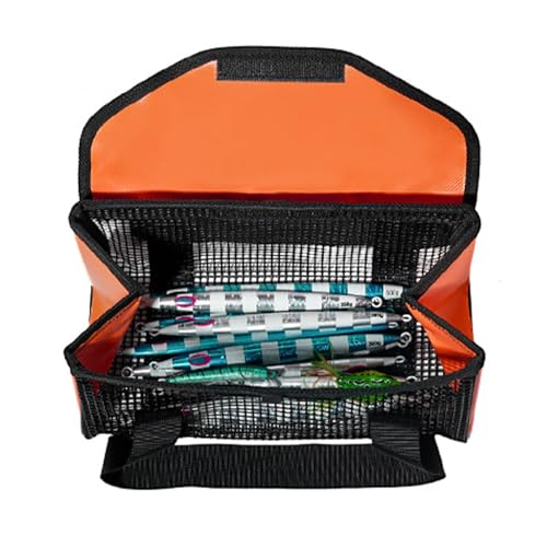 ZHUMCCY Ködersäckchen Zum Angeln | Mesh Köderaufbewahrung Mit Tragegriff - Angelzubehör Organizer - Für See Fluss Nacht Morgen Hochsee von ZHUMCCY