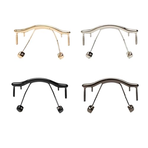 ZHUNTE Randlose Brillenbügel, 1 Stück Brillengestell-Brillenbügel-Reparaturteile(Gold) von ZHUNTE