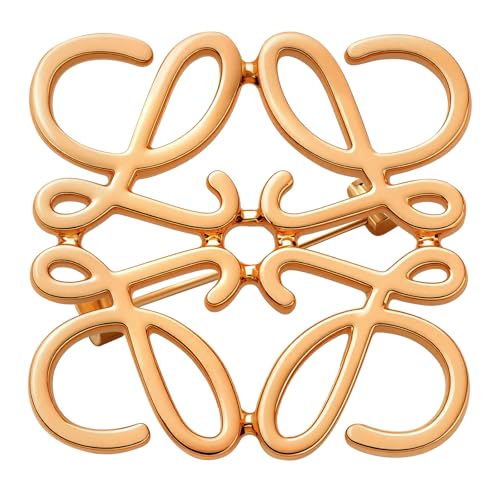 ZHUOMOT Gold Brosche Damen Geometrische Linie Broschen & Anstecknadeln für Damen, Sterling Silber 925 Vergoldete Anstecknadel Vintage Blumenmotiven Mode Broschen, Schmuck Geschenke für Frauen von ZHUOMOT