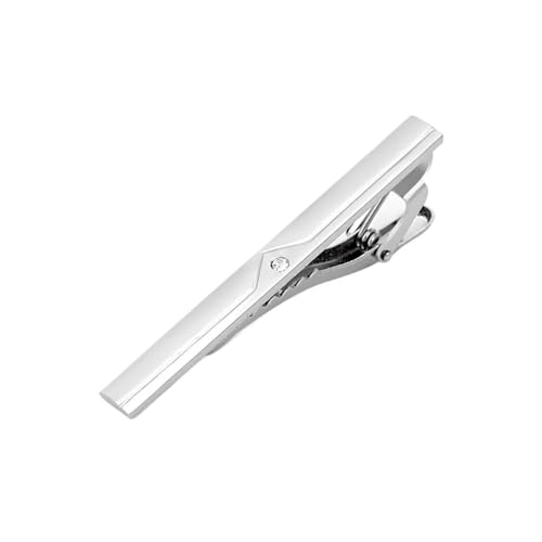ZHUQINGYE Tie Clip for Men Premium Polished Metal Tie Clip On - Elegant Dress Accessory for Weddings Business & Formal Events Ideal Gift for Husband Boyfriend & Father Easy to Use(Sliver 2_4pcs) von ZHUQINGYE