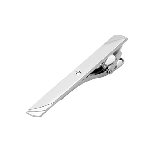 ZHUQINGYE Tie Clip for Men Premium Polished Metal Tie Clip On - Elegant Dress Accessory for Weddings Business & Formal Events Ideal Gift for Husband Boyfriend & Father Easy to Use(Sliver 4_4pcs) von ZHUQINGYE