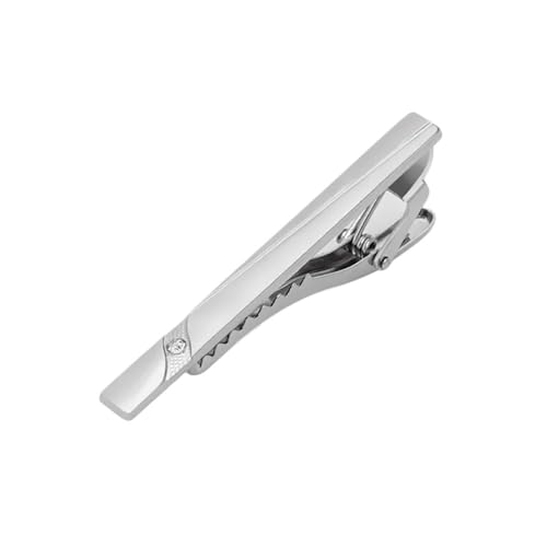 ZHUQINGYE Tie Clip for Men Premium Polished Metal Tie Clip On - Elegant Dress Accessory for Weddings Business & Formal Events Ideal Gift for Husband Boyfriend & Father Easy to Use(Sliver 6_4pcs) von ZHUQINGYE
