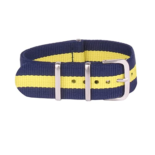 Uhrenarmbänder für Herren, Uhrenarmband, 20 mm, Herren und Damen, gewebtes NATO-Nylon-Uhrenarmband, atmungsaktiv, schweißabweisend, Ersatzzubehör Uhrenarmbänder für Herren, Uhrenarmband, 20 mm, Herren und Damen, gewebtes NATO-Nylon-Uhrenarmband, atmungsaktiv, schweißabweisend, Ersatzzubehör von ZHURDFT