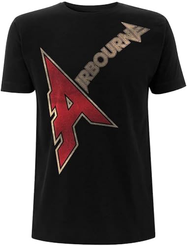 Airbourne – Men's T-Shirt – A Logo – Black T-Shirts & Hemden(XX-Large) von ZHUWWQU