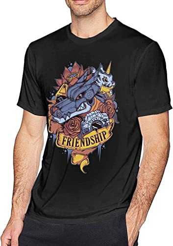 Digi-Mon Metal Garu-Rumon Man's Short Sleeve T Shirt Tees Casual Blouse Tunic Tops T-Shirts & Hemden(3X-Large) von ZHUWWQU