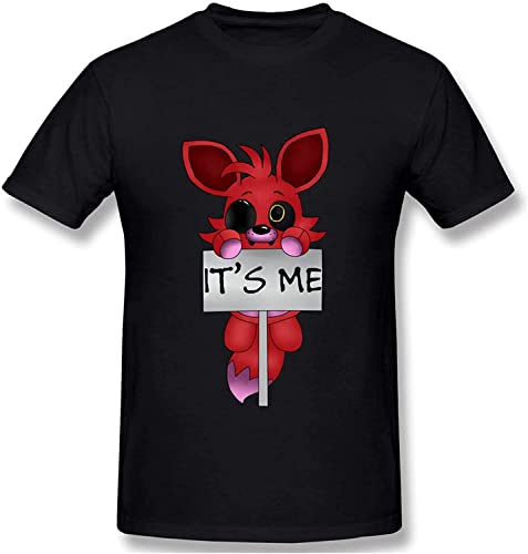 Foxy It's Me Men's Basic Short Sleeve T-Shirt Black T-Shirts & Hemden(Medium) von ZHUWWQU