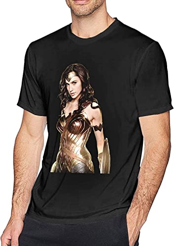 Gal Gadot Men's Short-Sleeve Cool Novelty Design Graphic T-Shirts T-Shirts & Hemden(Large) von ZHUWWQU